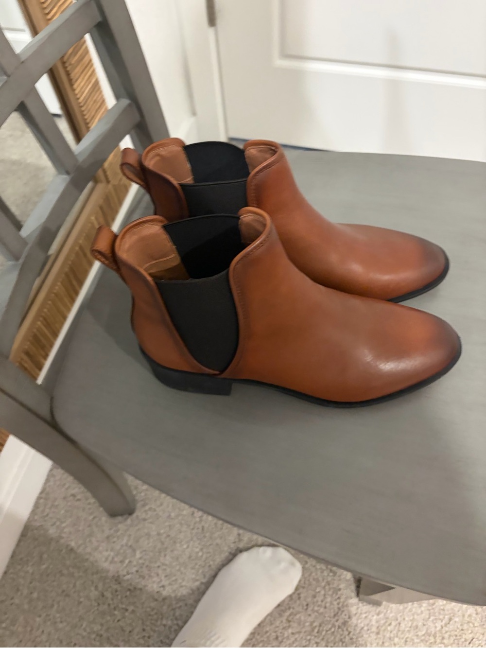 Steve Madden brown Leather Chelsea Ankle Boots - Picture 4 of 5